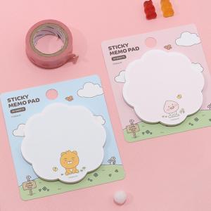 カカオフレンズ　リトルフレンズ　雲形　接着メモ紙　[付箋][韓国文具][文房具][kakao