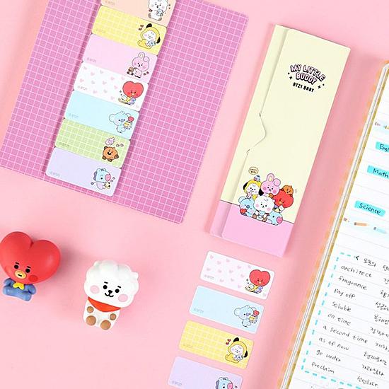 BT21　ベビー　インデックス　付箋　7種セット [韓国文具][文房具][BTS][防弾少年団][か...