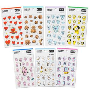 BT21　マスキング　ステッカー [韓国][文具][文房具][シール][かわいい][防弾少年団][公式]