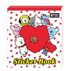 BT21 ステッカー ブック 韓国 文具 文房具 シール かわいい 防弾少年団
