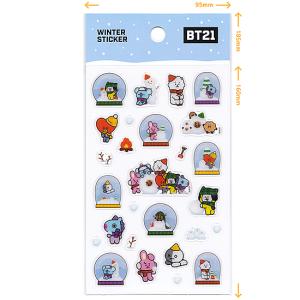 BT21 ウィンター エポキシ ステッカー 韓...の詳細画像4