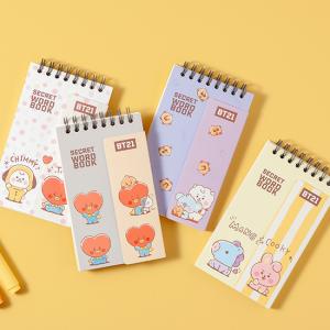 BT21　シークレット　単語帳 [韓国文具][文房具][かわいい][防弾少年団]