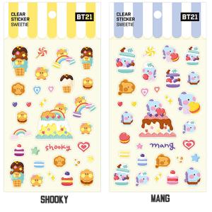 BT21 minini クリア ステッカー S...の詳細画像5