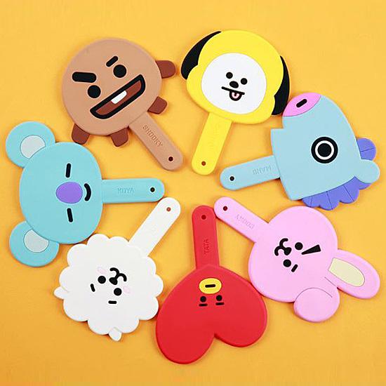 BT21　シリコン　ハンド　ミラー　[BTS][防弾少年団][公式][韓国][鏡][ハンドミラー][...