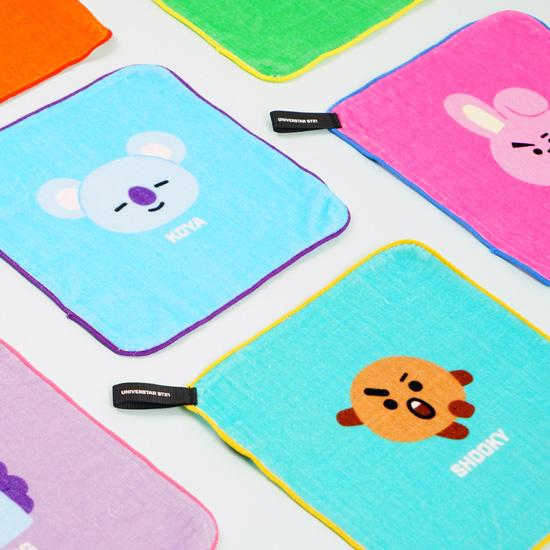 BT21　ハンド　タオル 　BTS 防弾少年団 公式 韓国 ハンカチ かわいい