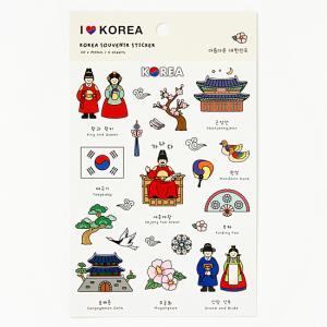 世宗大王 韓国 お土産 ステッカー 2枚セット...の詳細画像1