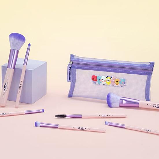BT21　minini　メイクアップブラシ　7種セット　BTS 防弾少年団 公式 ミニニ かわいい