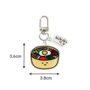韓国 ビビンバ アクリル キーリング お土産 ...の詳細画像2