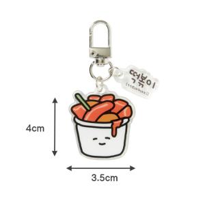 韓国 トッポキ アクリル キーリング お土産 ...の詳細画像2