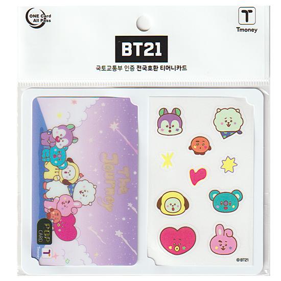 BT21　ジャーニー　Tmoney　カード　BTS 防弾少年団 韓国 交通カード T-money テ...