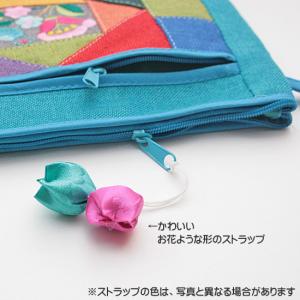 韓国伝統 チョガクボ 花刺繍 綿 ポーチ パッ...の詳細画像2