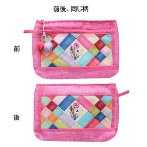 韓国伝統 チョガクボ モシ 花刺繍 ポーチ 小...の詳細画像2