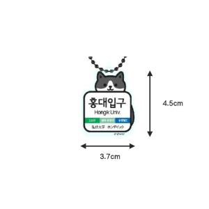 ニャンコの 韓国 地下鉄駅 アクリル キーリン...の詳細画像2