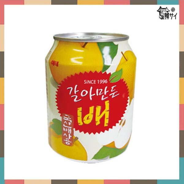 ヘテ　おろし梨ジュース (缶）238ml　 ★韓国食品市場★韓国食材/韓国飲料/梨ジュース