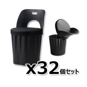 韓サイ☆送料無料☆ダイニングチェアー飲食店/食堂用椅子（収納付き/黒