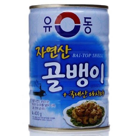 自然産　つぶ貝　缶詰　400ｇ★韓国食品*韓国缶詰★つぶ貝/　缶詰/　自然産/