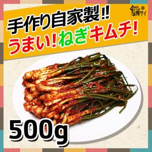韓サイ　自家製　ネギキムチ　500g　手作りパキムチ/ネギ/ねぎキムチ//韓国本場の味をそのまま！おすすめ
