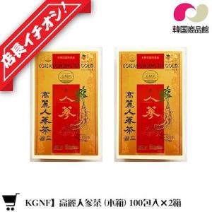 父の日 高麗人参茶 GOLD 100包+100包 (木箱) ギフト用 粉末茶 健康茶 伝統茶 韓国お茶 韓国飲み物｜koreatrade