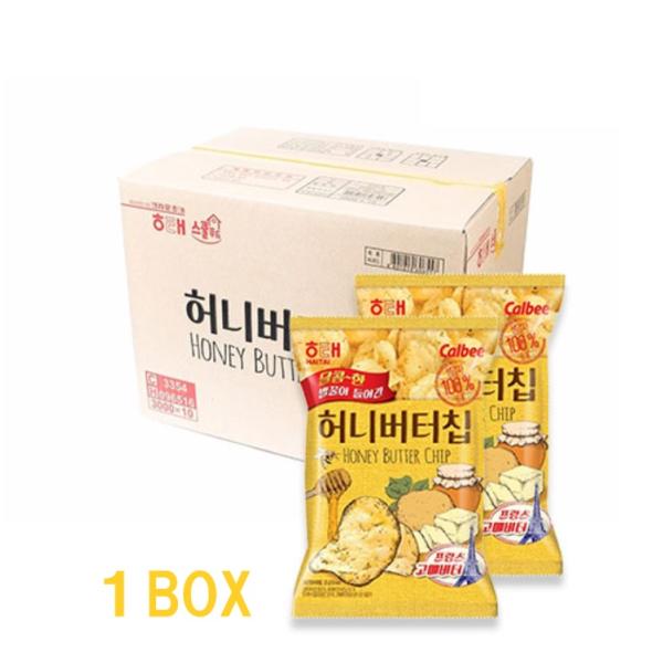 ヘテ　ハニーバターチップ ポテトチップ　1BOX(60g x 20袋)　韓国で大ヒット商品　韓国お菓...