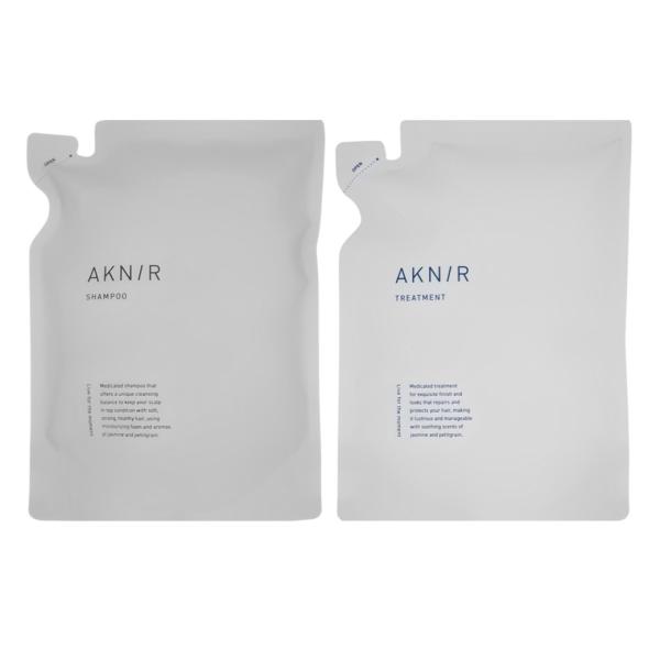 詰め替え　AKNIR アクニー 薬用ヘアシャンプー＆トリートメント セット 各 300ml 医薬部外...