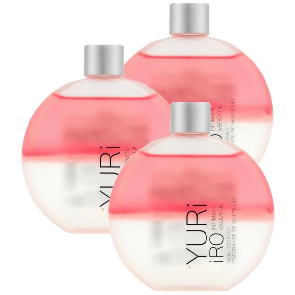 ３個 ユリイロ ピンク YURiiRO インティメイト＆ボディオイル ホワイトリリー 100mL ボ...
