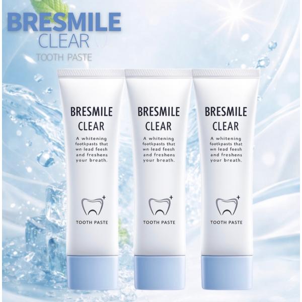 ブレスマイルクリア 歯磨き粉 3個 BRESMILE clear ホワイトニング 口臭対策