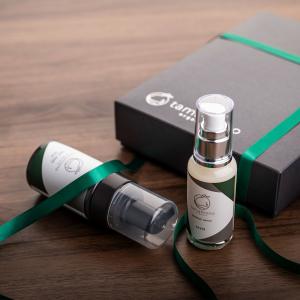 大人の男の オーガニック スキンケア２点セット タマモノ ギフト BOX (美容液・洗顔フォーム) tamamono 退職記念品 栄転 父の日 還暦 米寿 長寿