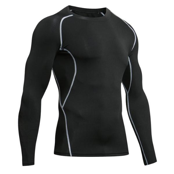 UABRAV コンプレッションウェア サイドメッシュロングスリーブシャツ メンズ