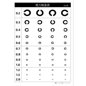 視力検査表 3m用 家庭でできる A4サイズ【...の詳細画像1