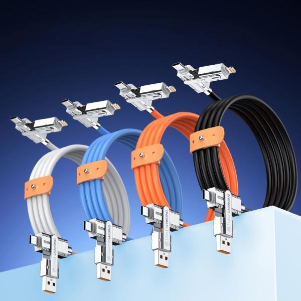 RoiCiel  4in1変換ケーブル USB-C to USB-C PD120W /USB-C t...