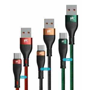 RoiCiel （ディアルズシーリズ） 高耐久USB Type-Cケーブル 2.4A急速充電 高速データ転送平型きしめんタイプAndroid スマホ その他USB機器対応