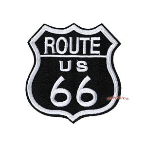 ワッペン（Route66・黒）｜koro