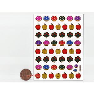 キラキラステッカー(キノコリンゴ)の詳細画像1