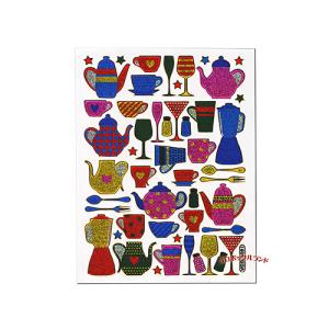 キラキラステッカー（ティーポット）
