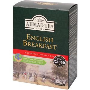 AHMAD TEA アーマッドティー イングリッシュブレックファースト リーフ ティー 茶葉 紙箱入り 紅茶 250g 日常使い 大容量 業務用