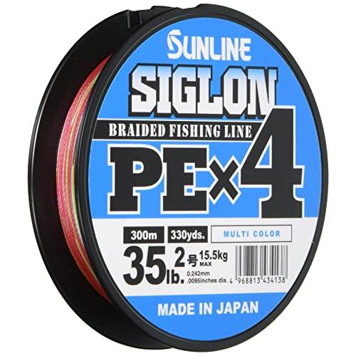 サンラインSUNLINE ライン シグロン PEx4 300m 5色 2号 35LB J