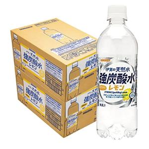 サンガリア 伊賀の天然水 強炭酸水 レモン 500ml×48本｜korokoro-shop