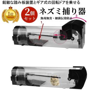 捕獲器 ネズミ捕り ネズミ捕り器 2個セット ねずみ駆除