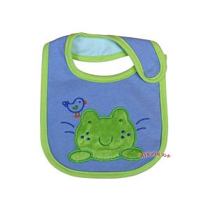 ベビービブ(水色・かえる・小鳥)の商品画像