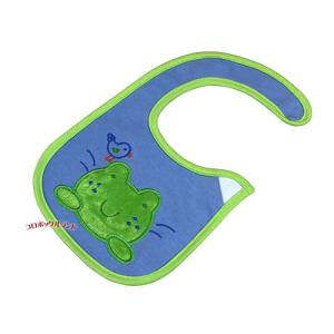 ベビービブ(水色・かえる・小鳥)の詳細画像1