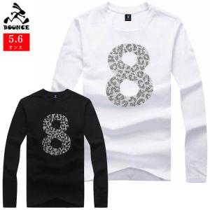 送料無料 BOUNCE バウンス NUMBER 8 数字8番 ラインストーンロゴ