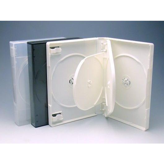 厚手Mロックケース 6枚用 白 52個入 マルチタイプ DVDケース トールケース ６ディスク