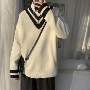 ニットセーター メンズ Vネック ケーブル編み スクールセーター 長袖 ニットトップス スクールニットセーター プルオーバー 体型カバー お洒落 秋服 Pe 小坂商会 通販 Yahoo ショッピング