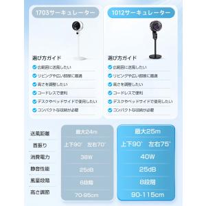扇風機 リビング サーキュレーター dcモータ...の詳細画像3