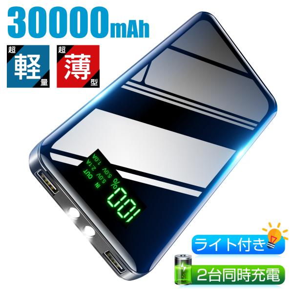 モバイルバッテリー 20000mAh 大容量 軽量 薄型 5台同時充電 電熱ベスト 空調作業服 小型...