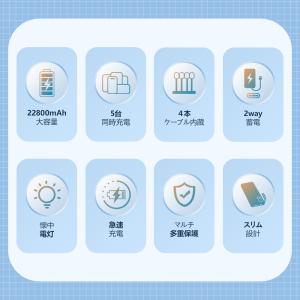 【限定クーポン10%OFF】 モバイルバッテリ...の詳細画像2