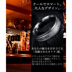 ステンレス リング ローマ数字 指輪 シルバー...の詳細画像2