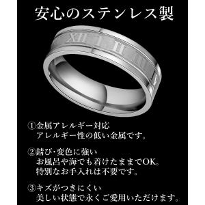 ステンレス リング ローマ数字 指輪 シルバー...の詳細画像4