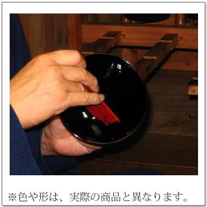 桜 カラー汁椀 洗朱 オレンジ 越前漆器 お椀...の詳細画像3