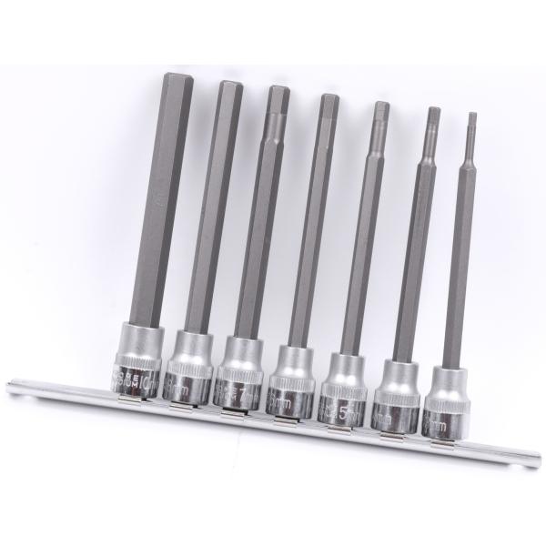 コシハラ 差込角 9.5mm(3/8インチ) 六角ビットソケットセット ロングヘックスビットソケット...